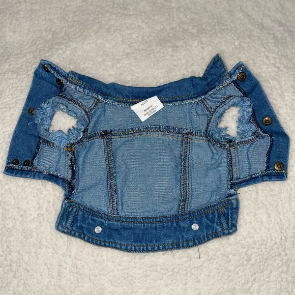 Pet Holiday Denim Blue Jean Jacket - Picture 3 of 6